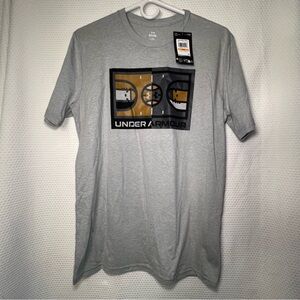 Under‎ Armour Men's Basketball Graphic Gray T-Shirt Size Small NWT Loose Fit